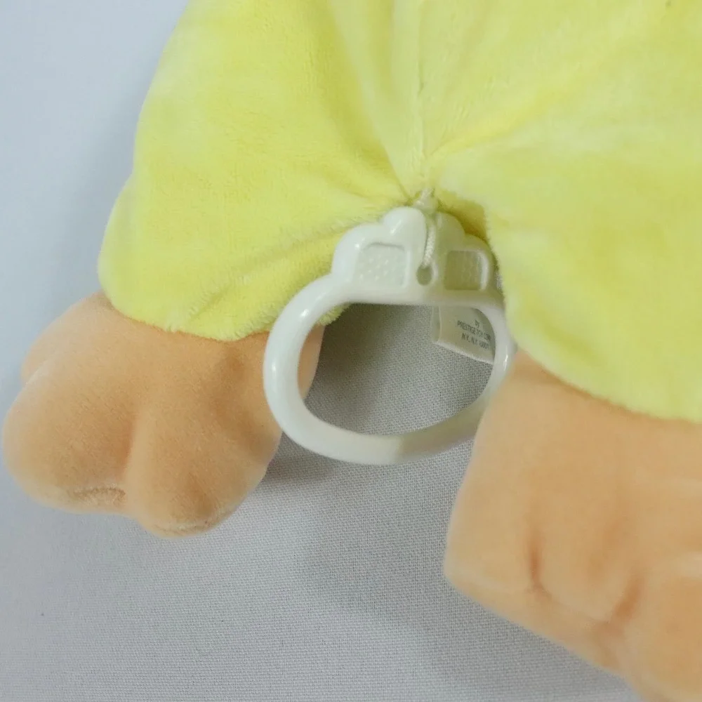 Tykes by Carters Yellow Cuddle Me Bow Duck Plush Musical Crib Pull Toy WORKS